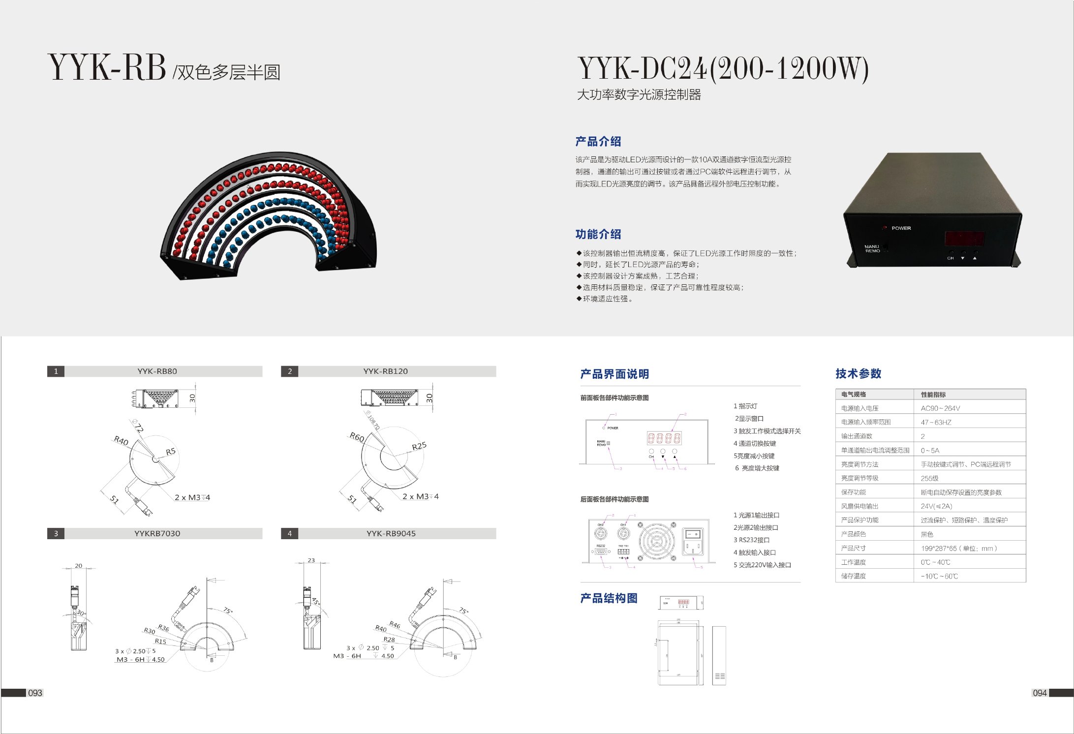 YYK-RB 双色多层半圆环光源 产品手册第 2 页
