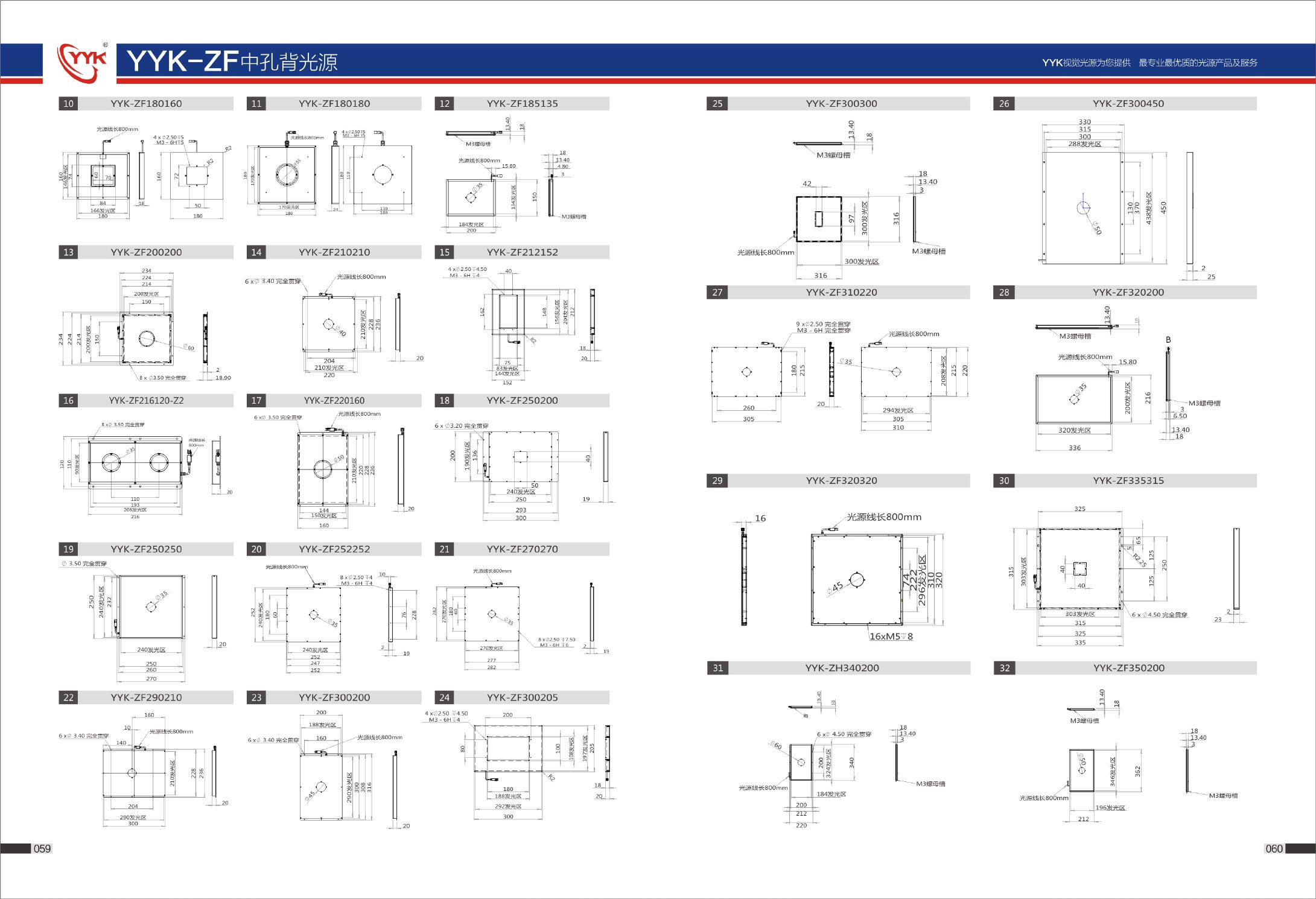 YYK-ZF 中孔背光源 产品手册第 3 页